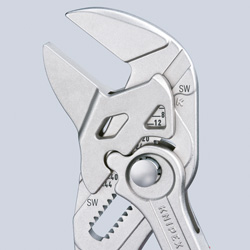 Клещи переставные - гаечный ключ, VDE, 52 мм (2"), L-250 мм, хром, 1-к ручки купить фото 3
