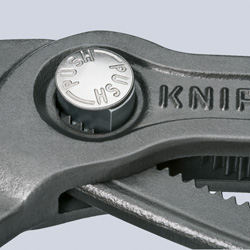 KNIPEX COBRA® клещи переставные с фиксатором, 42 мм (1 1/2"), под ключ 36 мм, L-180 мм, Cr-V, серые, 2-компонентные рукоятки, с держателем для торгово купить фото 3